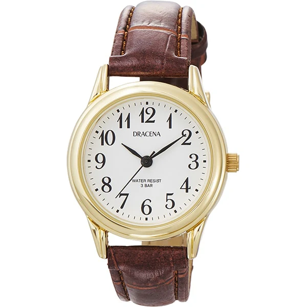 CREPHA DC-AL361-WTG Japanese Movement Elegant Design Water-Resistant Stainless Steel Classic Style