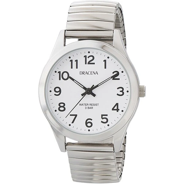 CREPHA DC-AM357-WTS Japanese Movement Elegant Design Water Resistant Durable Stainless Steel