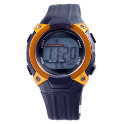 CREPHA FDM7862-OR Radio Solar Watch Black and Orange Water Resistant Eco-Friendly Stylish Design - Image 3