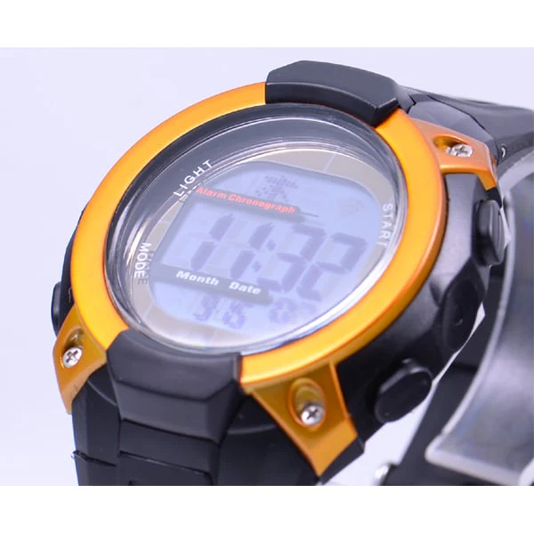 CREPHA FDM7862-OR Radio Solar Watch Black and Orange Water Resistant Eco-Friendly Stylish Design - Image 5
