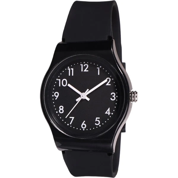 CREPHA NB-AK279-BKB Color Fashion Watch Silicone Band Water-Resistant Stylish Design Lightweight Comfort