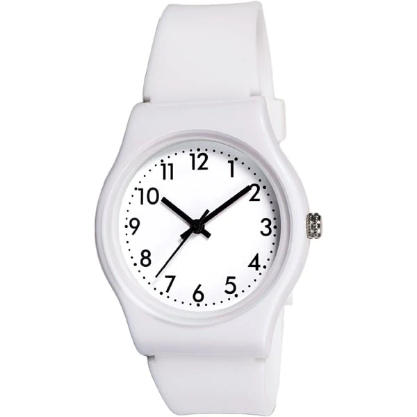 CREPHA NB-AK279-WT Stylish Color Fashion Watch Silicone Band Water Resistant Lightweight Design
