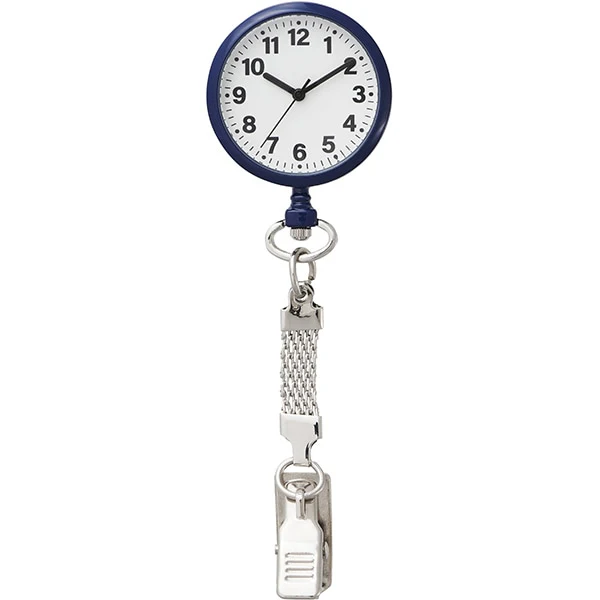 CREPHA NB-AL379-NV Nurse Watch with Japanese Movement Keychain Design Durable Waterproof Stylish