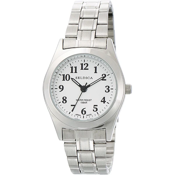 CREPHA SD-AL326-WTS Stylish Design 10 ATM Water Resistant Durable Stainless Steel Elegant Watch