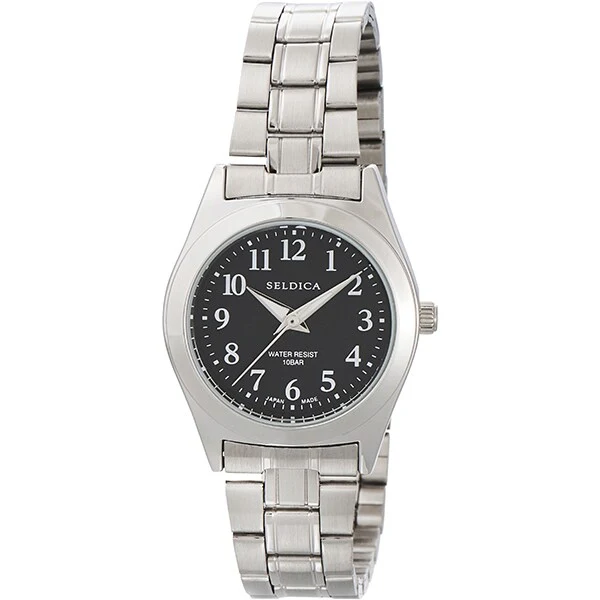 CREPHA SD-AL330-BKS Stylish Design 10 ATM Water Resistant Durable Stainless Steel Elegant Black Finish