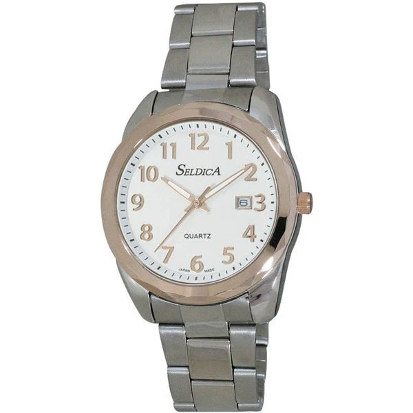 CREPHA SD-AM047-SVT Elegant Design Water Resistant Quartz Movement Durable Stainless Steel Band