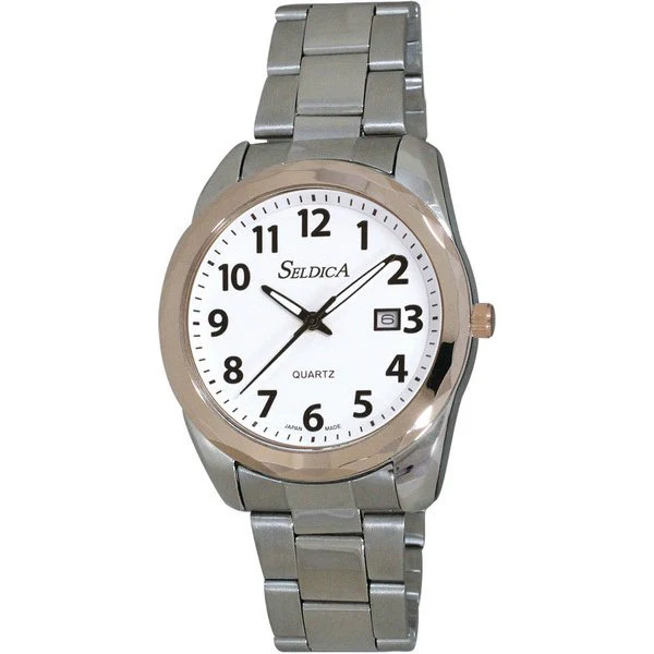 CREPHA SD-AM048-WTT Stylish Design Water Resistant Stainless Steel Band Quartz Movement