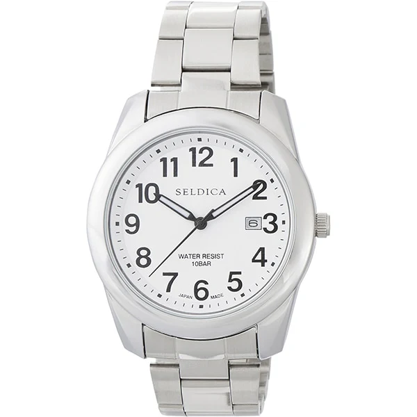 CREPHA SD-AM324-WTS Stylish Design Water Resistant Durable Stainless Steel Elegant Timepiece