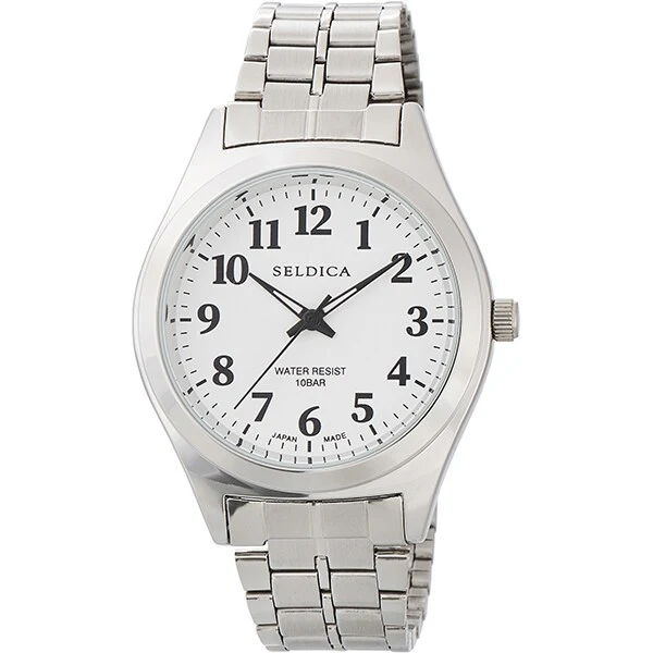 CREPHA SD-AM326-WTS 10 ATM water resistant stylish design durable stainless steel band