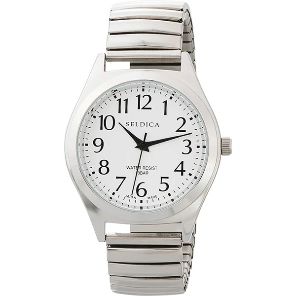 CREPHA SD-AM329-WTS Stylish Design Water Resistant Quartz Movement Durable Stainless Steel Band