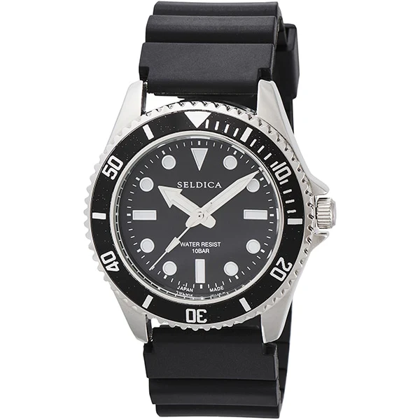 CREPHA SD-AM338-BKS Stylish Design 10 ATM Water Resistant Durable Stainless Steel Elegant Watch