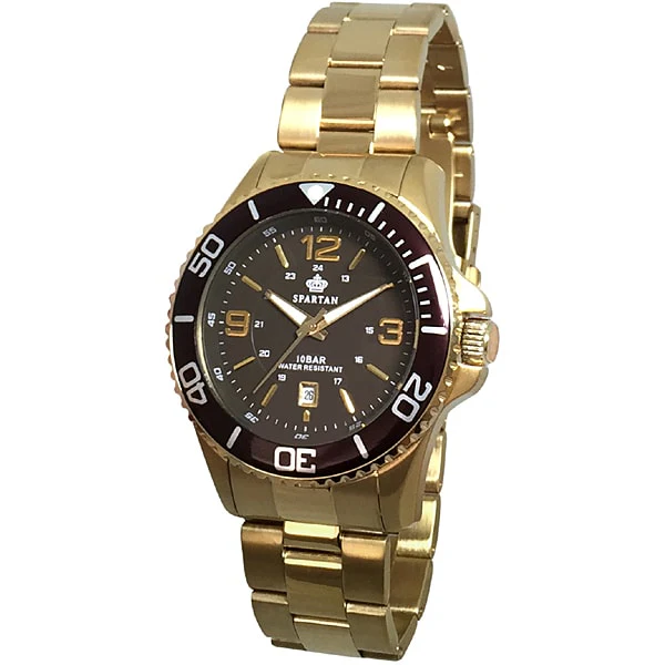 CREPHA SR-AM072-GD Elegant Analog Watch - Water Resistant - Classic Design - Durable Stainless Steel