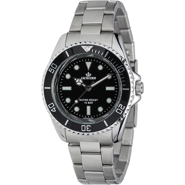CREPHA SV-AM264-BKS Elegant Metal Strap Stylish Design Water Resistant Japanese Movement