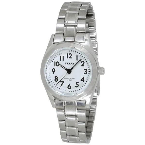 CREPHA TE-AL010-WTS Elegant Design Water Resistant Quartz Movement Durable Stainless Steel Band