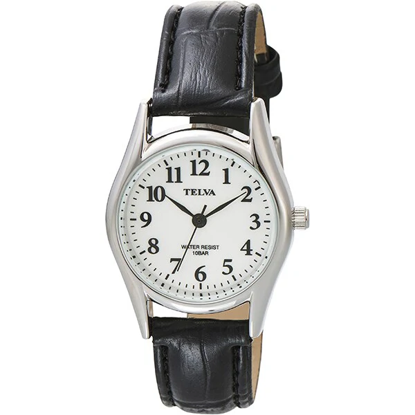 CREPHA TE-AL348-LUS Elegant Design Water Resistant Quartz Movement Scratch Resistant Glass Stylish Leather Strap