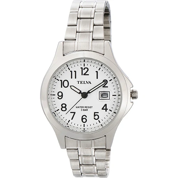 CREPHA TE-AL349-WTS Elegant Design Water-Resistant Date Display Quartz Movement Stylish Watch for Men