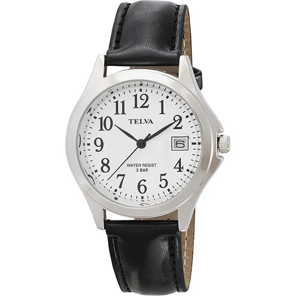 CREPHA TE-AM354-WTS Elegant Design Water Resistant Date Display Durable Stainless Steel Band