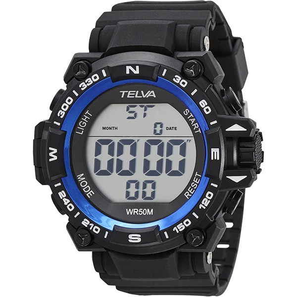 CREPHA TE-D375-BL Digital Stopwatch 5 ATM Water Resistant Stylish Design Durable Build