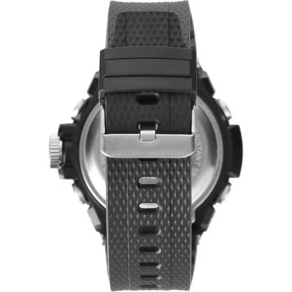 CREPHA TS-AD307-SV Stylish Metal Analog-Digital Display Water Resistant Adjustable Band - Image 2