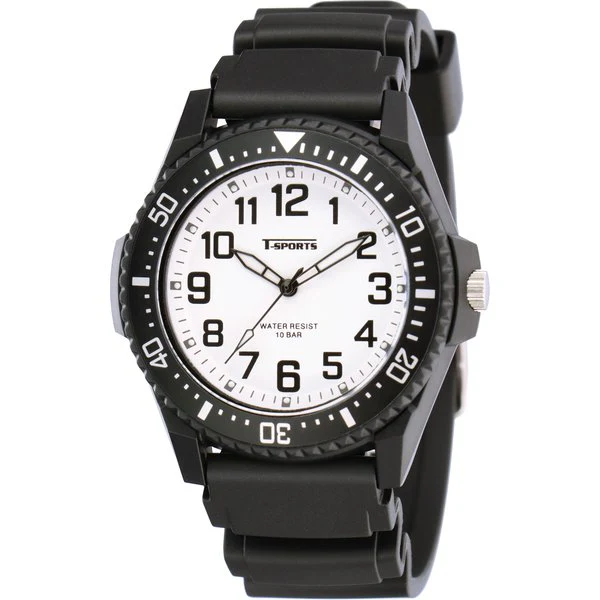 CREPHA TS-AM304-WT 10 ATM Water Resistant Sports Watch Durable Design LED Display Lightweight Comfort