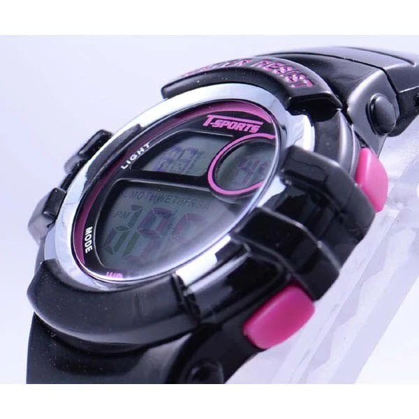 CREPHA TS-D063-BK Digital Watch - Water Resistant - LED Display - Sleek Design - Lightweight - Image 5