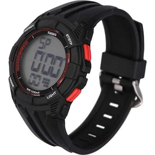 CREPHA TS-D317-RD Digital Sports Watch - Waterproof - Stopwatch Function - LED Display - Lightweight Design - Image 5