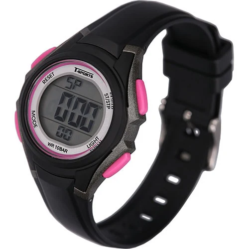 CREPHA TS-D318-BK Digital Sports Watch Waterproof LED Display Stopwatch Alarm - Image 2