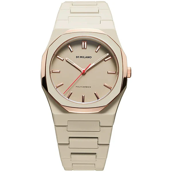 D1 Milano PCBU15 Stylish Polycarbonate Enamel Quartz Three-Hand Watch 2-Year Warranty Water Resistant - Image 3
