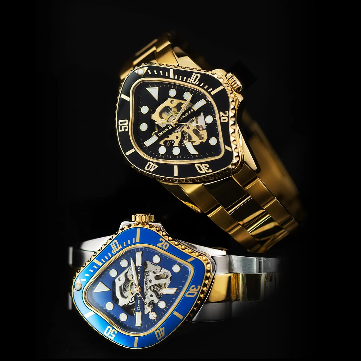 DANIEL AND DOUGLAS BROKEN MARINE DD8811-SGBL Automatic Watch - Image 4