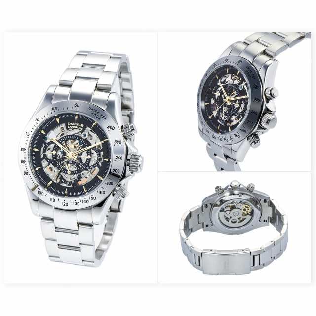 DANIEL AND DOUGLAS DD8802-BKGD Automatic Round Skeleton Men's Watch - Image 5