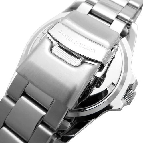DANIEL MULLER DM-2018BK Stainless Steel Diver's Watch - Image 6
