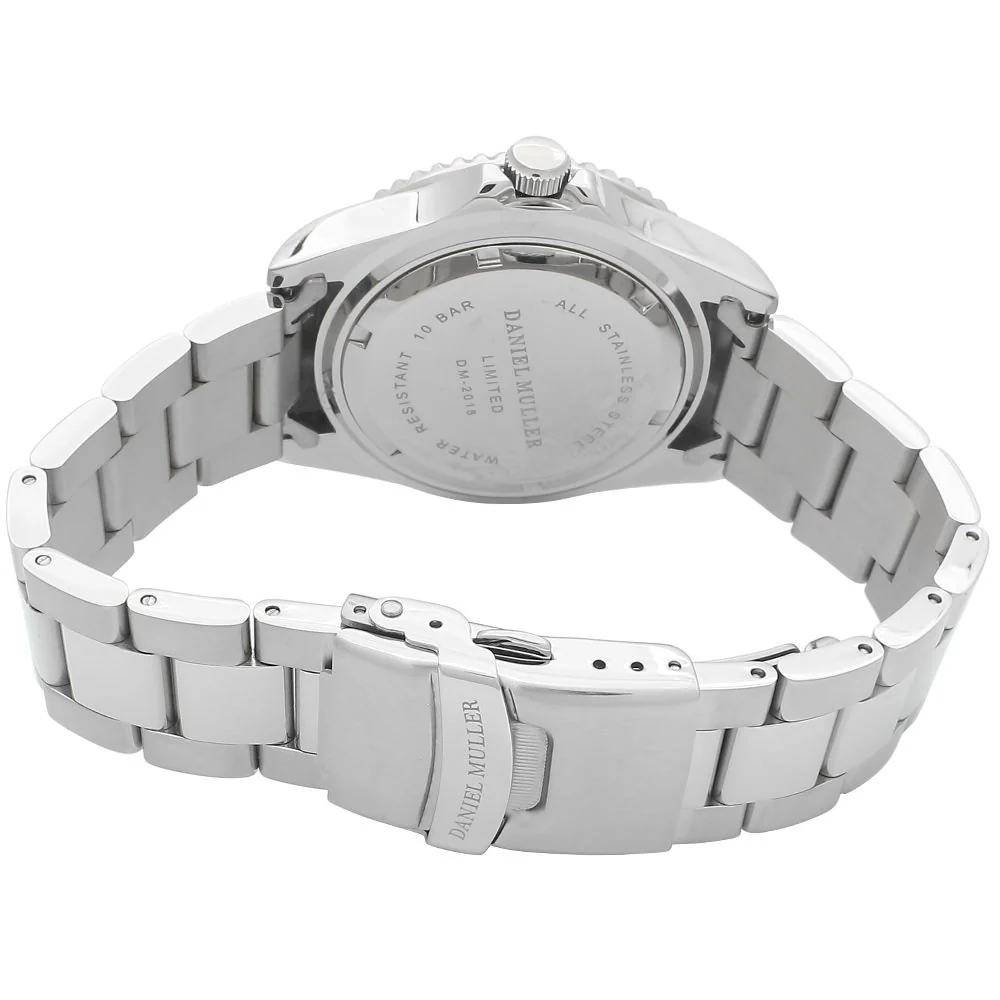 DANIEL MULLER DM-2018GN Stainless Steel Diver's Watch - Image 3