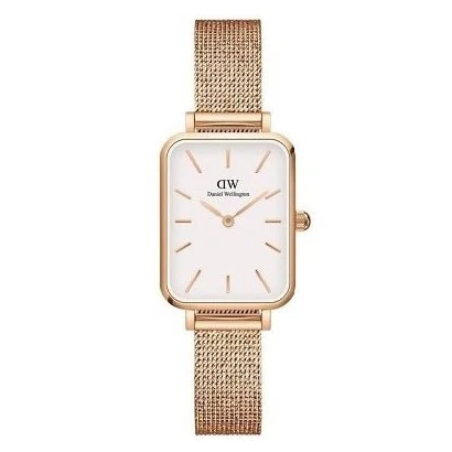 Daniel Wellington DW00100431 Elegant Rose Gold Pressed Mesh White Dial 20x26mm Water Resistant 2-Year Warranty - Image 3