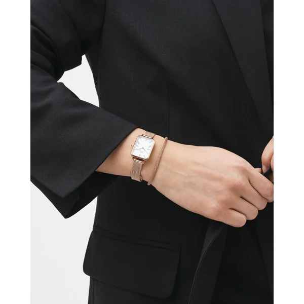 Daniel Wellington DW00100687 Quadro Roman 20x26 RG WH Ladies - Image 4