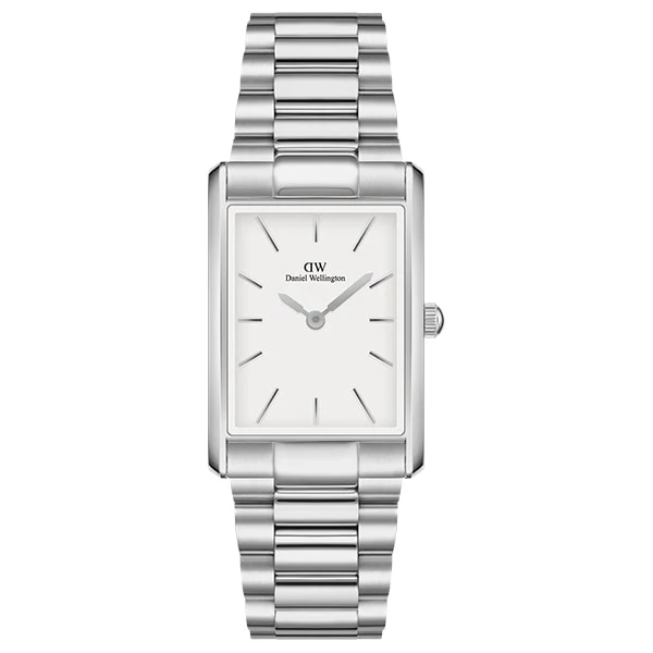 Daniel Wellington DW00100701 Elegant Silver 35mm Case White Dial 3-Link Bracelet 2-Year Warranty