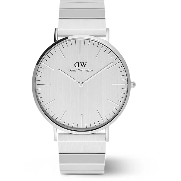 Daniel Wellington DW00100775 Classic Piano Link Silver 40mm Men's Metal Strap Elegant Design Water Resistant 2-Year - Image 3
