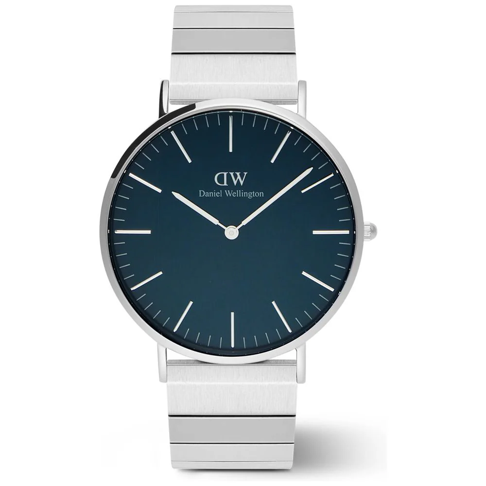 Daniel Wellington DW00100776 Men's Navy Watch - Classic Design - Stainless Steel - Water Resistant - Elegant Style