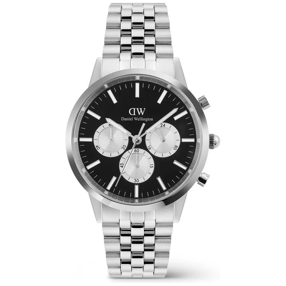 Daniel Wellington DW00100873 Classic Black Leather Strap Minimalist Design Water Resistant Elegant Timepiece