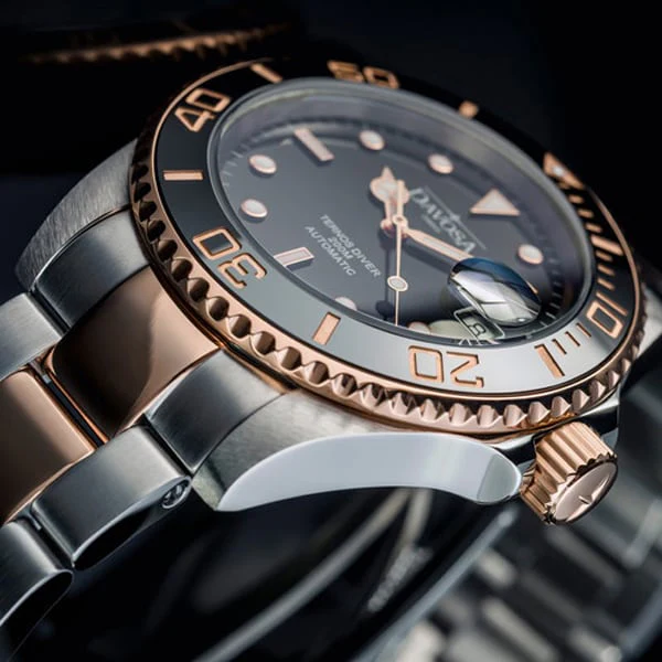DAVOSA 161.555.65 Men's Watch with Metal Bracelet and Ceramic Bezel Water Resistant Classic Design - Image 3