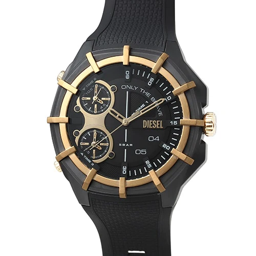 DIESEL DZ1987 Bold 51mm Case Rubber Band Men's Watch Imported 1-Year Warranty Stylish Design