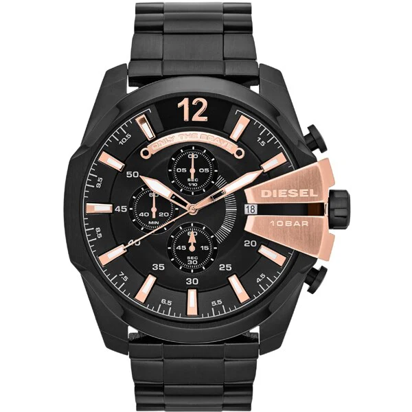 DIESEL DZ4309 Mega Chief Chronograph Stainless Steel Water Resistant 1-Year Warranty - Image 3