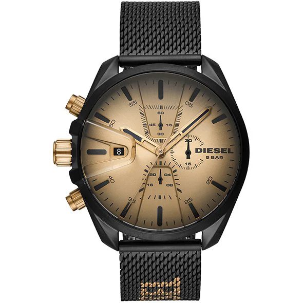 DIESEL DZ4517 Stylish Men's Metal Band Water Resistant Chronograph Date Function 1-Year Warranty