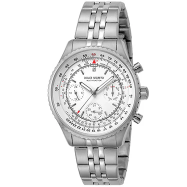 DOLCE SEGRETO MBR100WH Elegant White Dial Stylish Design Quartz Movement Water Resistant
