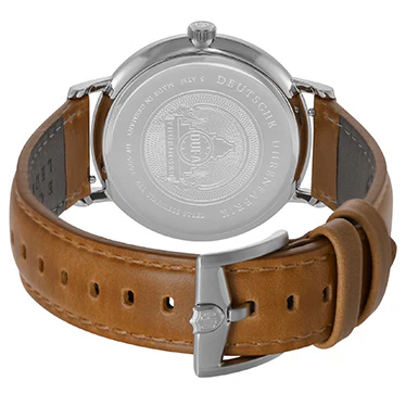 DUFA DF90010M Elegant Green Dial Stylish Brown Band Water Resistant Classic Design - Image 3