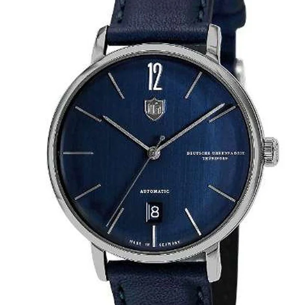 DUFA DF9011NV Elegant Design Automatic Movement Water Resistant Stylish Leather Strap - Image 2