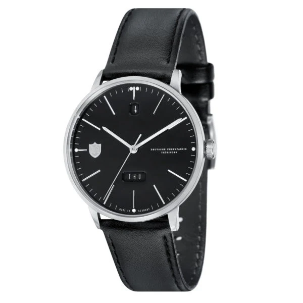 DUFA DF901801 HANNES DAY-DATE Black Elegant Design Automatic Movement Date and Day Display Water Resistant