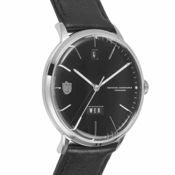 DUFA DF901801 HANNES DAY-DATE Black Elegant Design Automatic Movement Date and Day Display Water Resistant - Image 2
