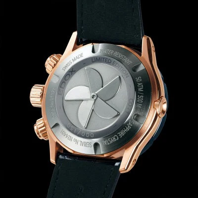 Edox Chronograph Automatic 01122-37RBU3-NANIR-L Limited Edition Quartz Unisex Watch - Image 3