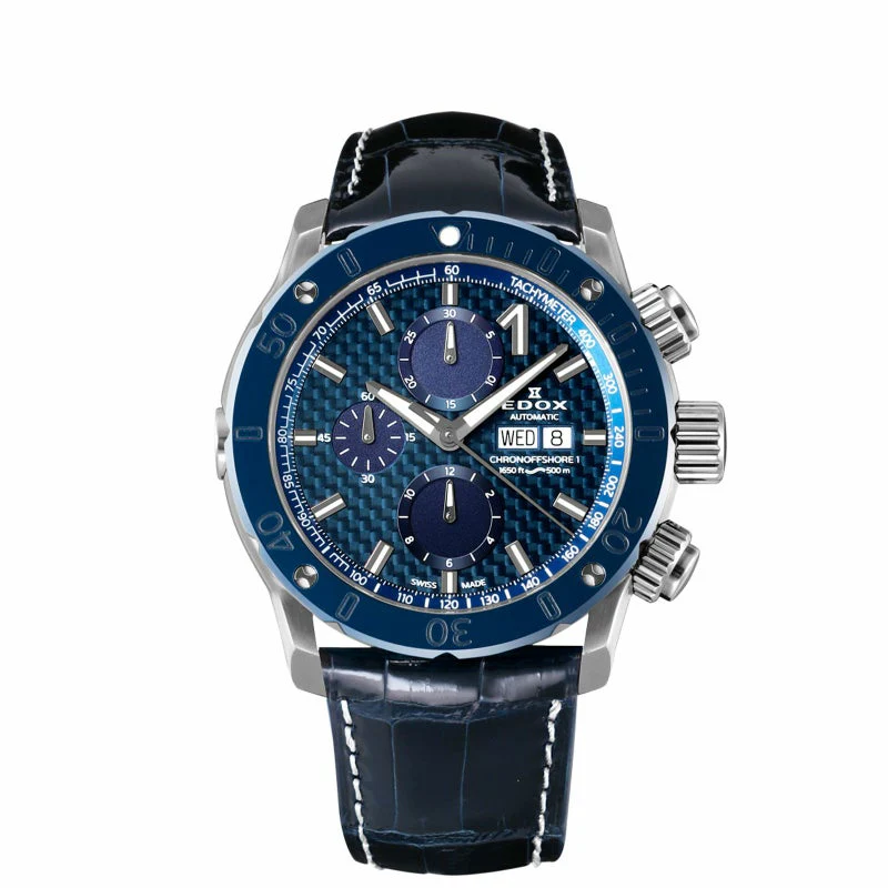 Edox Chronograph Automatic 01122-3BU3-BUIN3-L