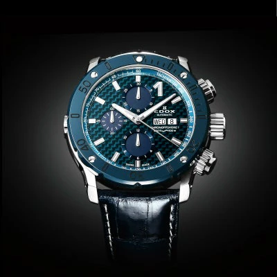 Edox Chronograph Automatic 01122-3BU3-BUIN3-L - Image 2